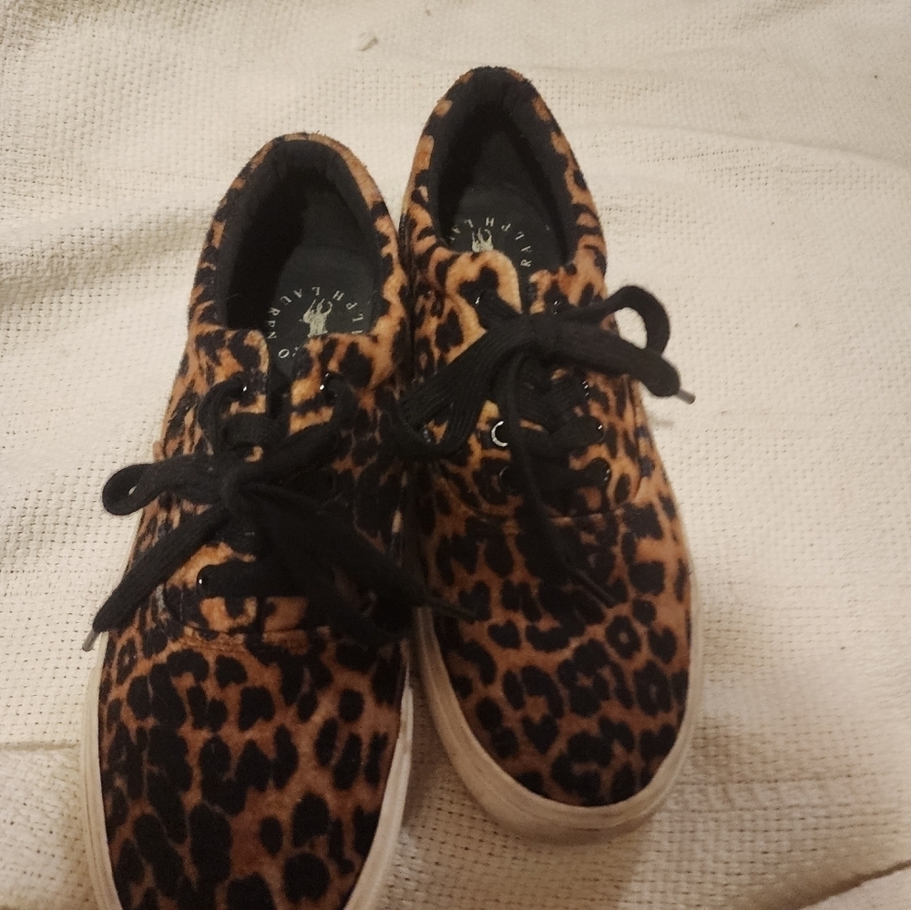 Polo Ralph Lauren leopard canvas sneakers 7 - Picture 4 of 11